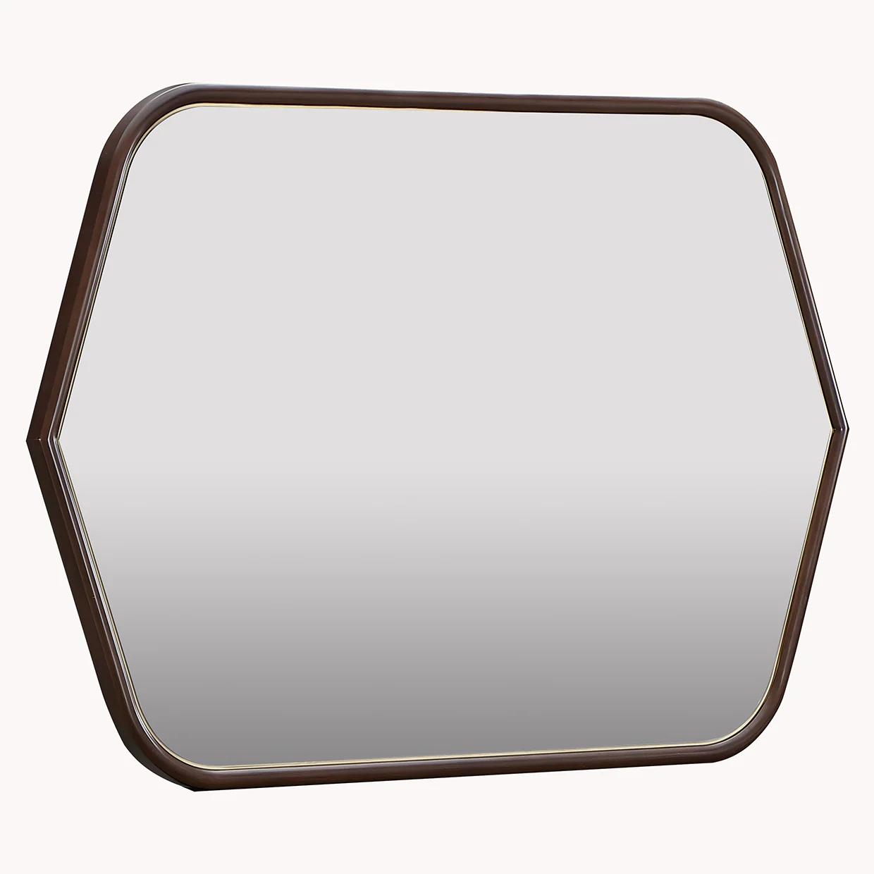 Michael Amini Houston Houston Wall Mirror Walnut - Image 2