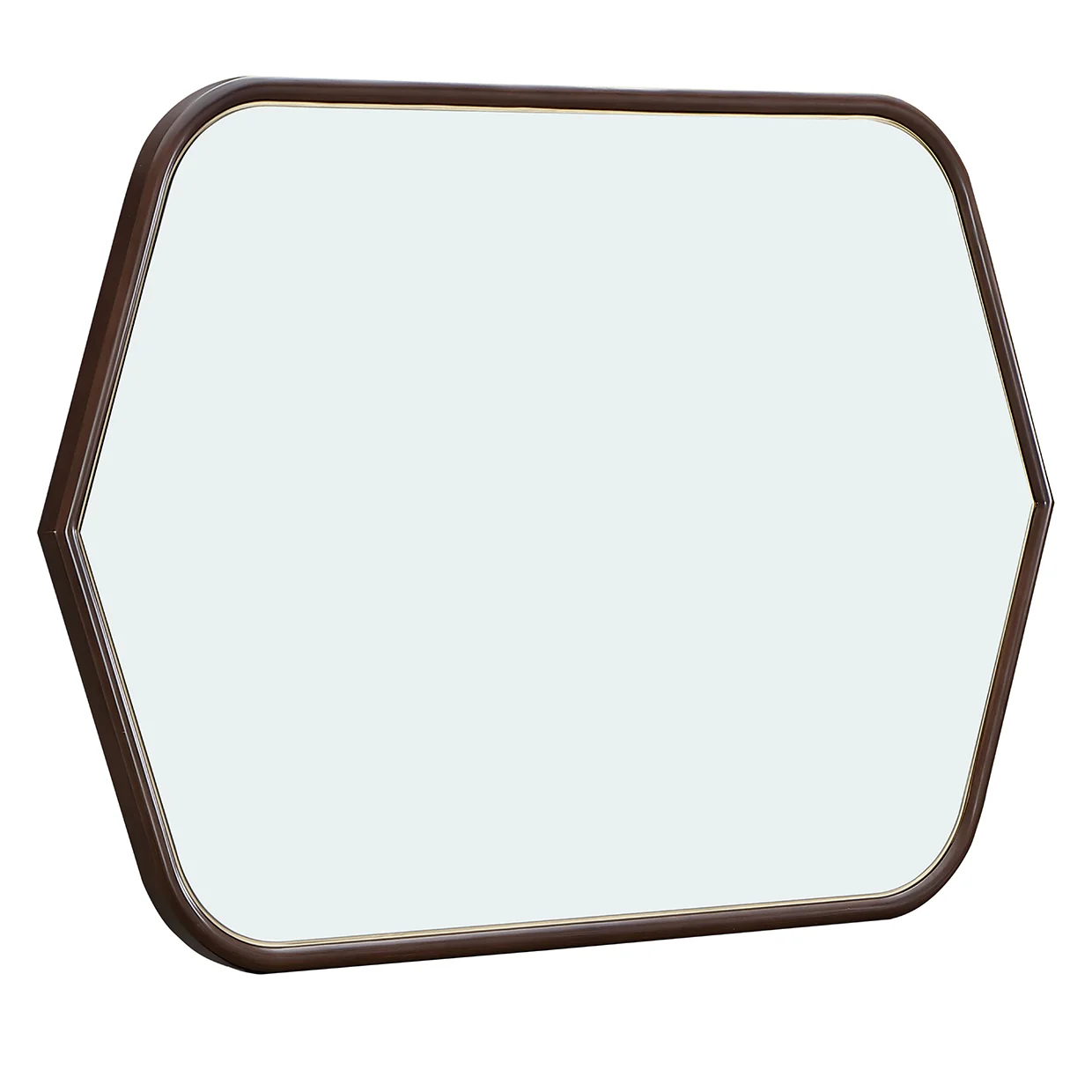 Michael Amini Houston Houston Wall Mirror Walnut - Image 3