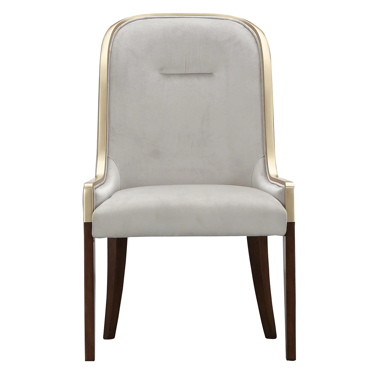 Michael Amini Houston Side Chair - Walnut - Image 2