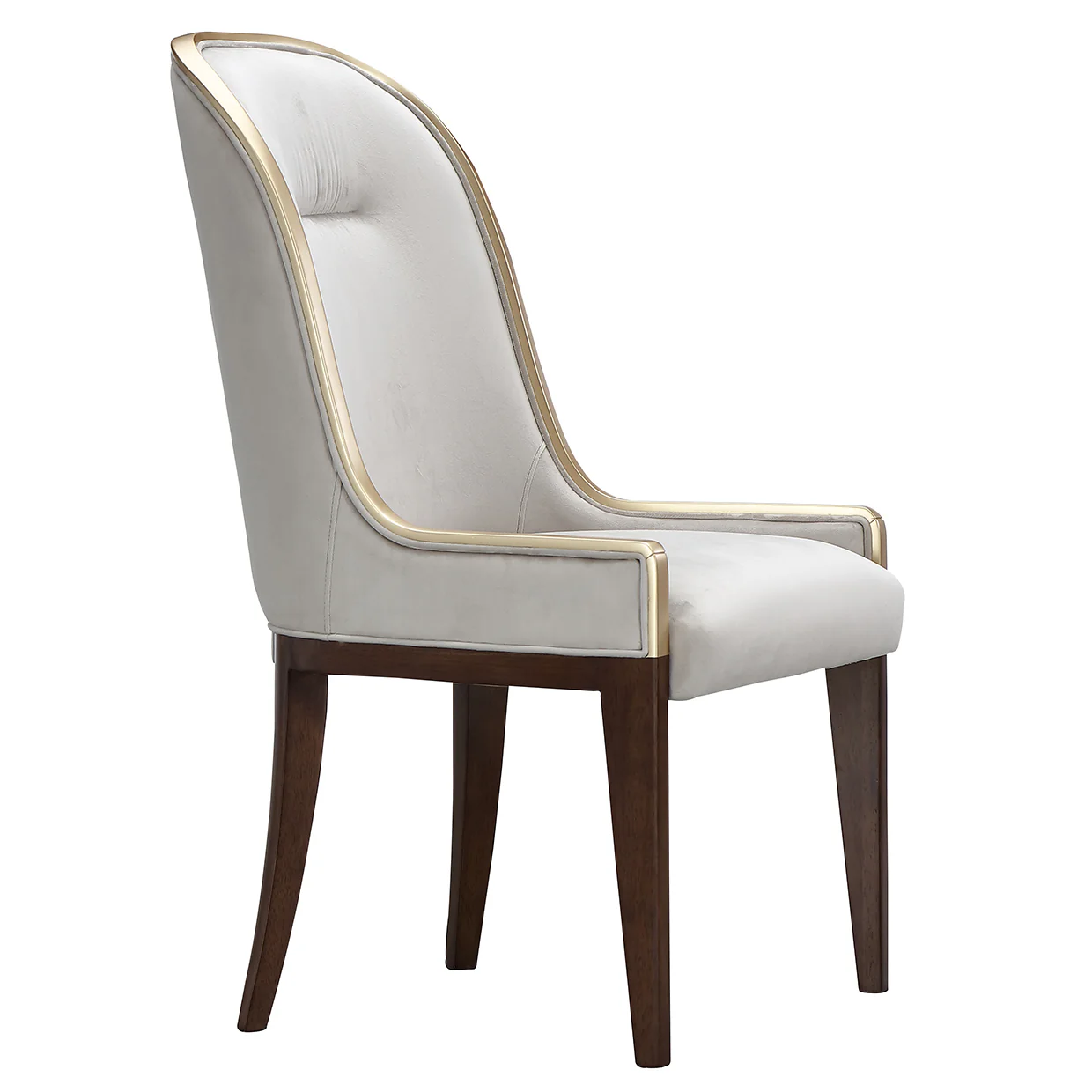 Michael Amini Houston Side Chair - Walnut - Image 3
