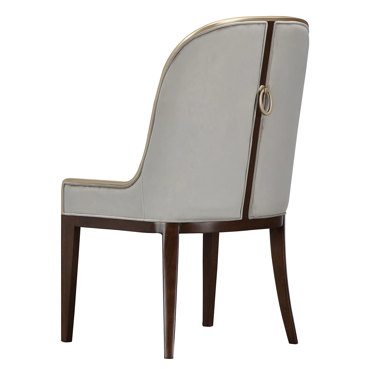 Michael Amini Houston Side Chair - Walnut - Image 5