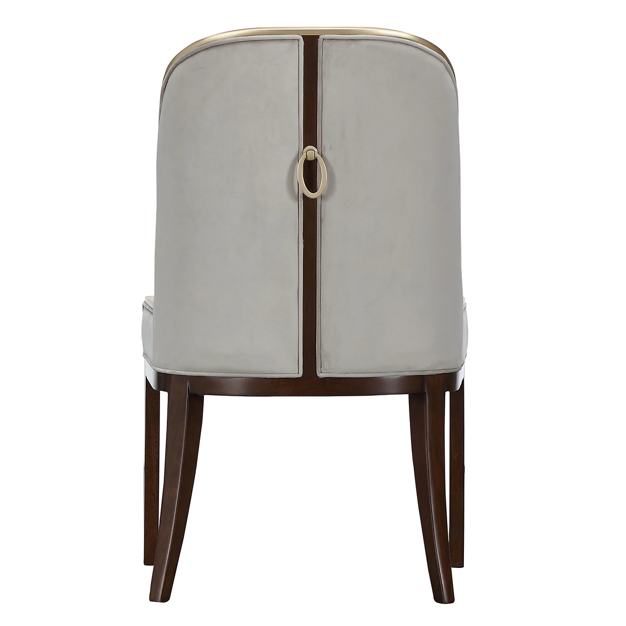 Michael Amini Houston Side Chair - Walnut - Image 6
