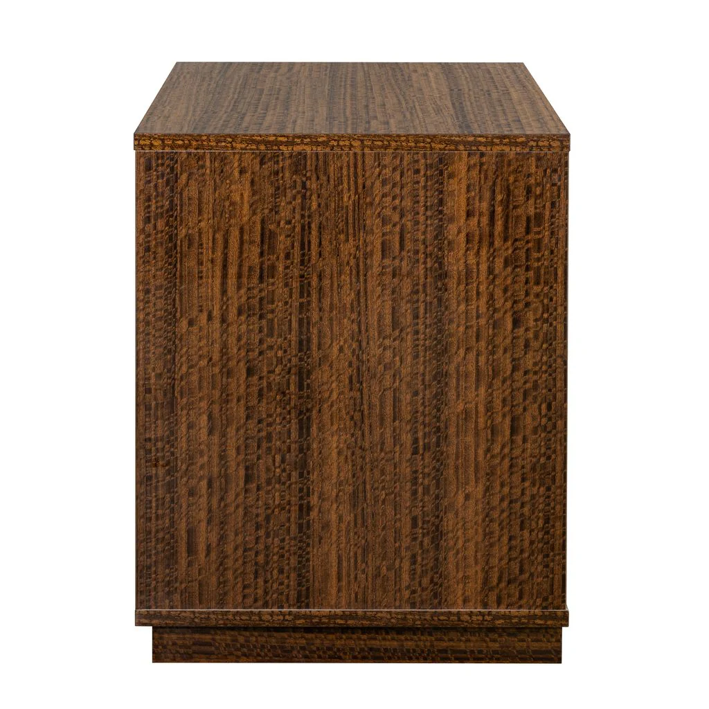 Michael Amini Kayner 2-Drawer Nightstand - Charcoal - Image 4