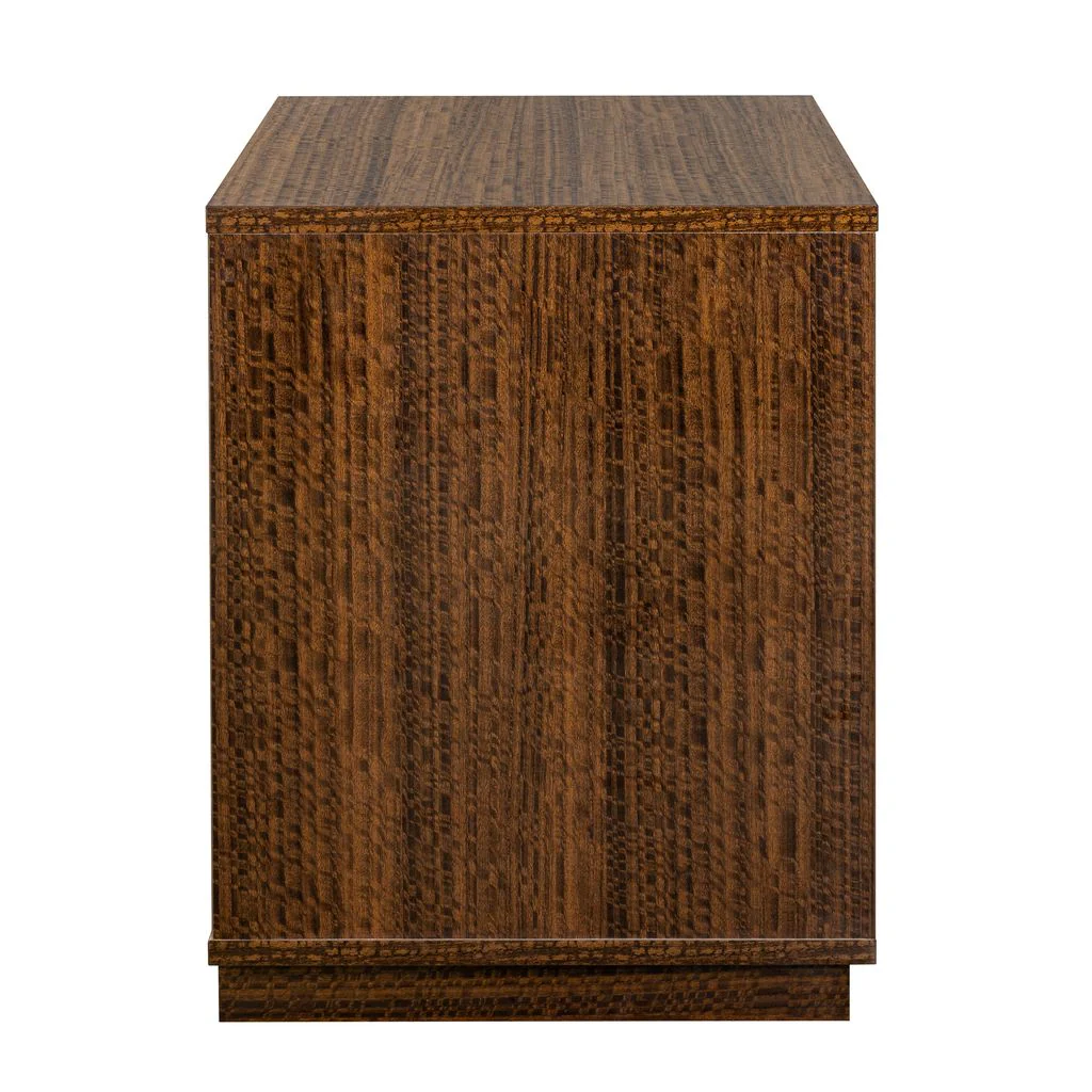Michael Amini Kayner 2-Drawer Nightstand - Charcoal - Image 5