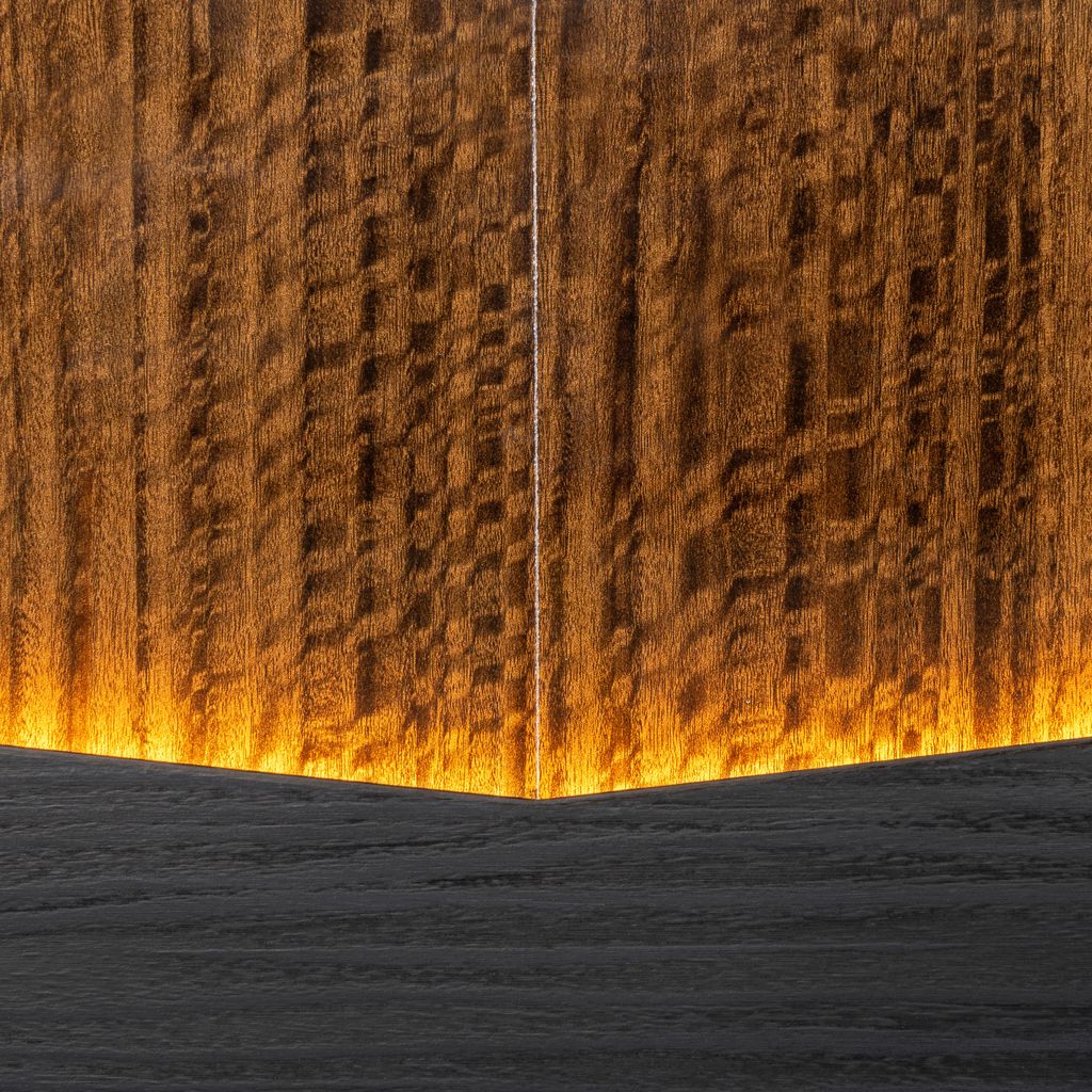 Michael Amini Kayner Bed with LED Lights - Charcoal - Image 15