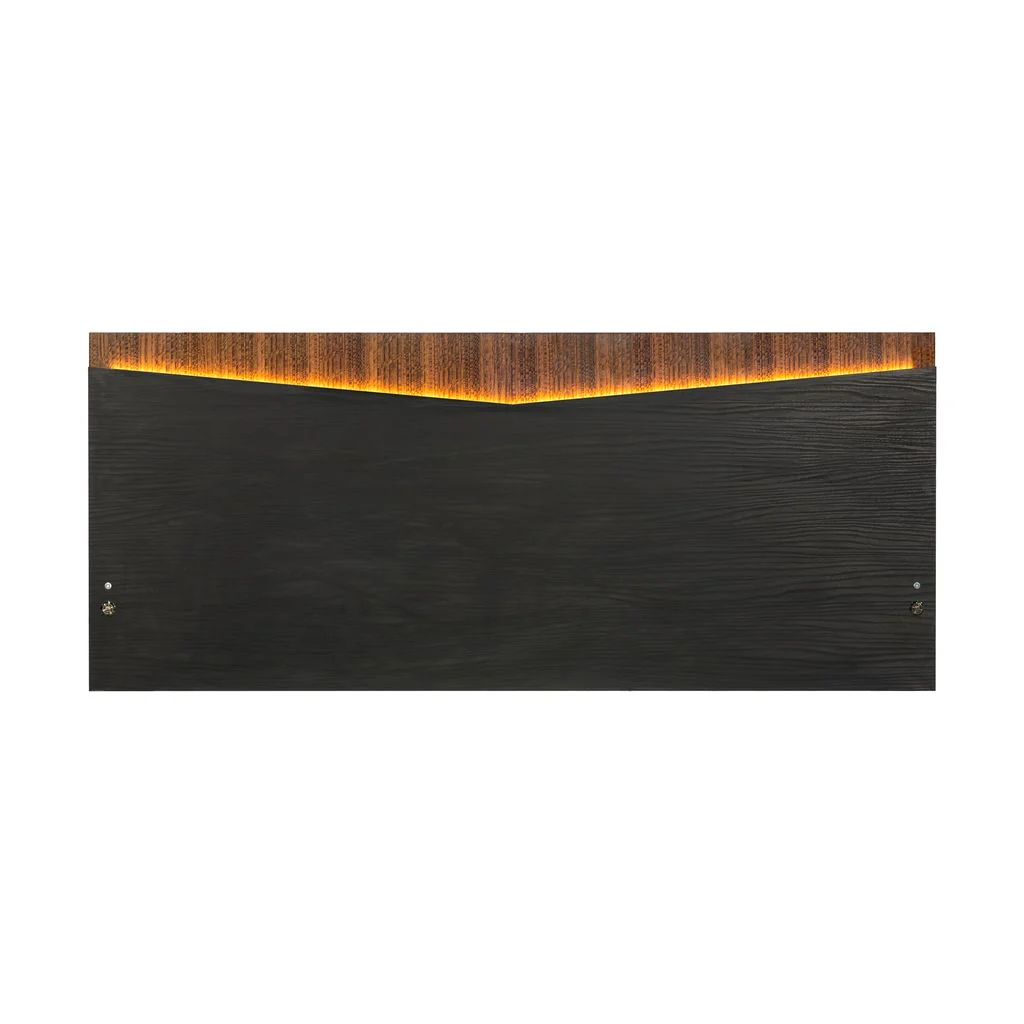 Michael Amini Kayner Bed with LED Lights - Charcoal - Image 3