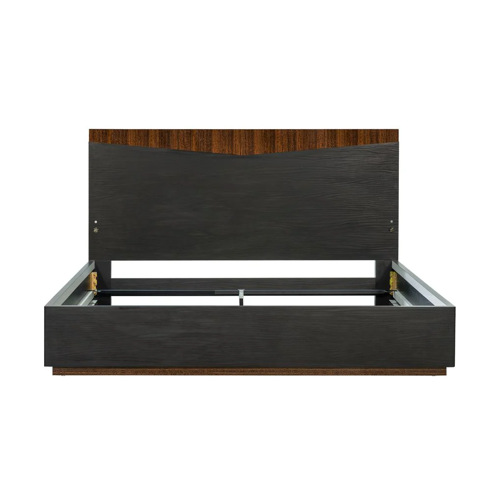 Michael Amini Kayner Bed with LED Lights - Charcoal - Image 6