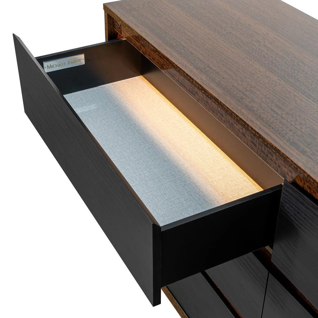 Michael Amini Kayner Dresser - Charcoal - Image 11