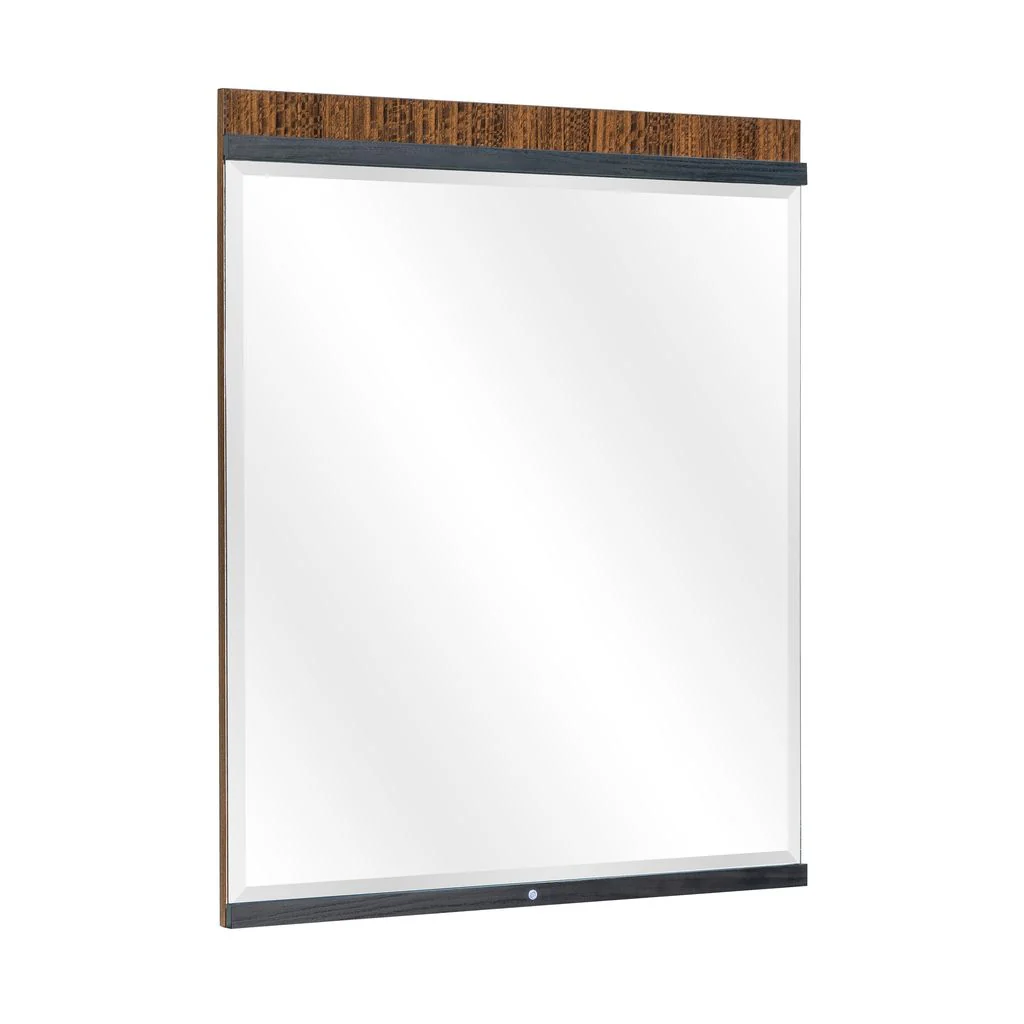 Michael Amini Kayner Dresser Mirror with LED Lights - Charcoal - Image 3