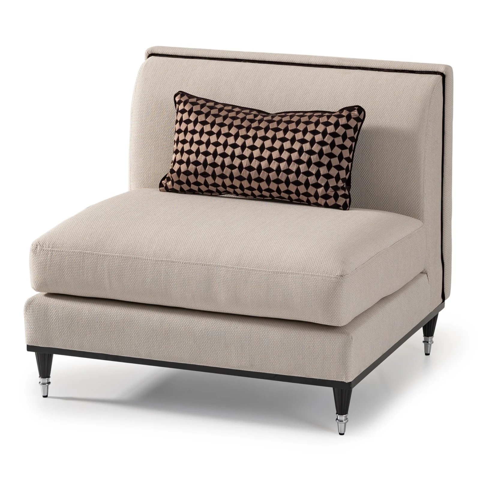 Michael Amini La Francaise Armless Accent Chair - Image 12