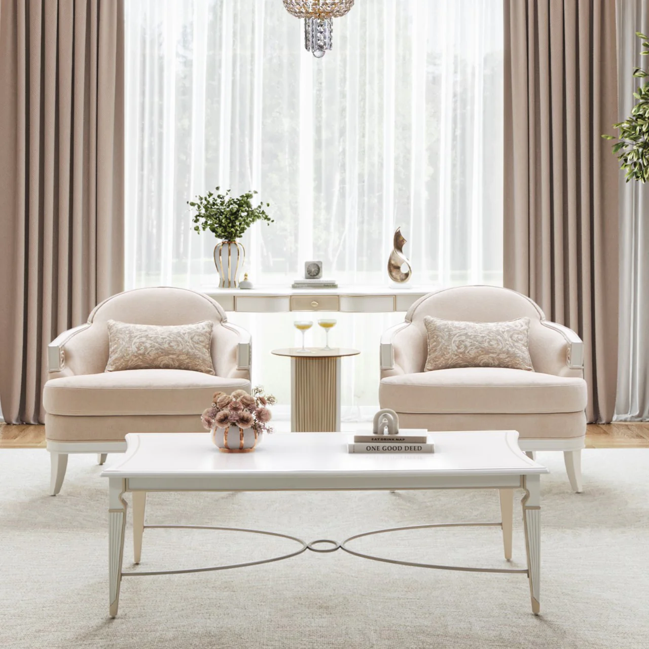 Michael Amini La Marisia Console Table - Image 15