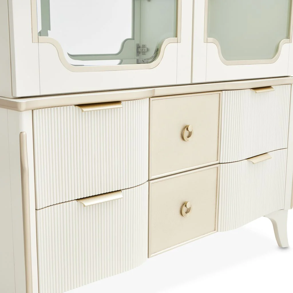 Michael Amini La Marisia Display Cabinet - Creamy Pearl - Image 11