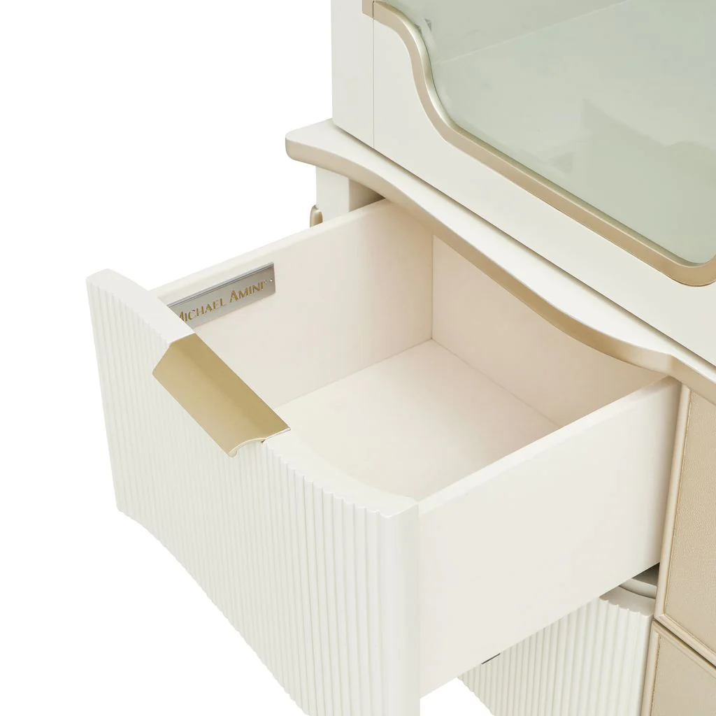 Michael Amini La Marisia Display Cabinet - Creamy Pearl - Image 13