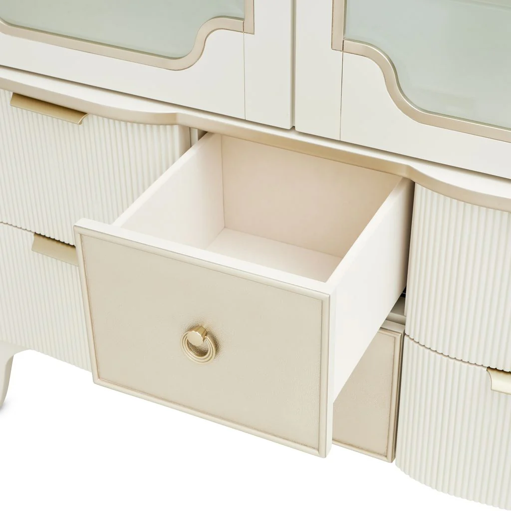 Michael Amini La Marisia Display Cabinet - Creamy Pearl - Image 14