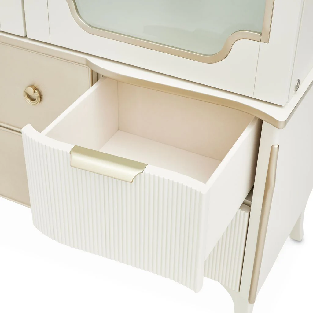 Michael Amini La Marisia Display Cabinet - Creamy Pearl - Image 15