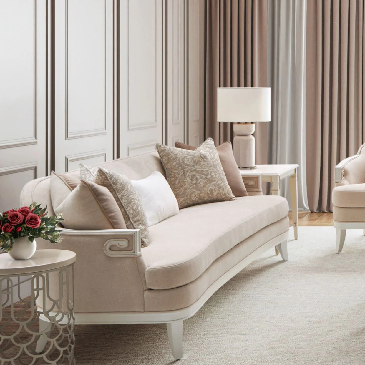 Michael Amini La Marisia End Table - Image 12