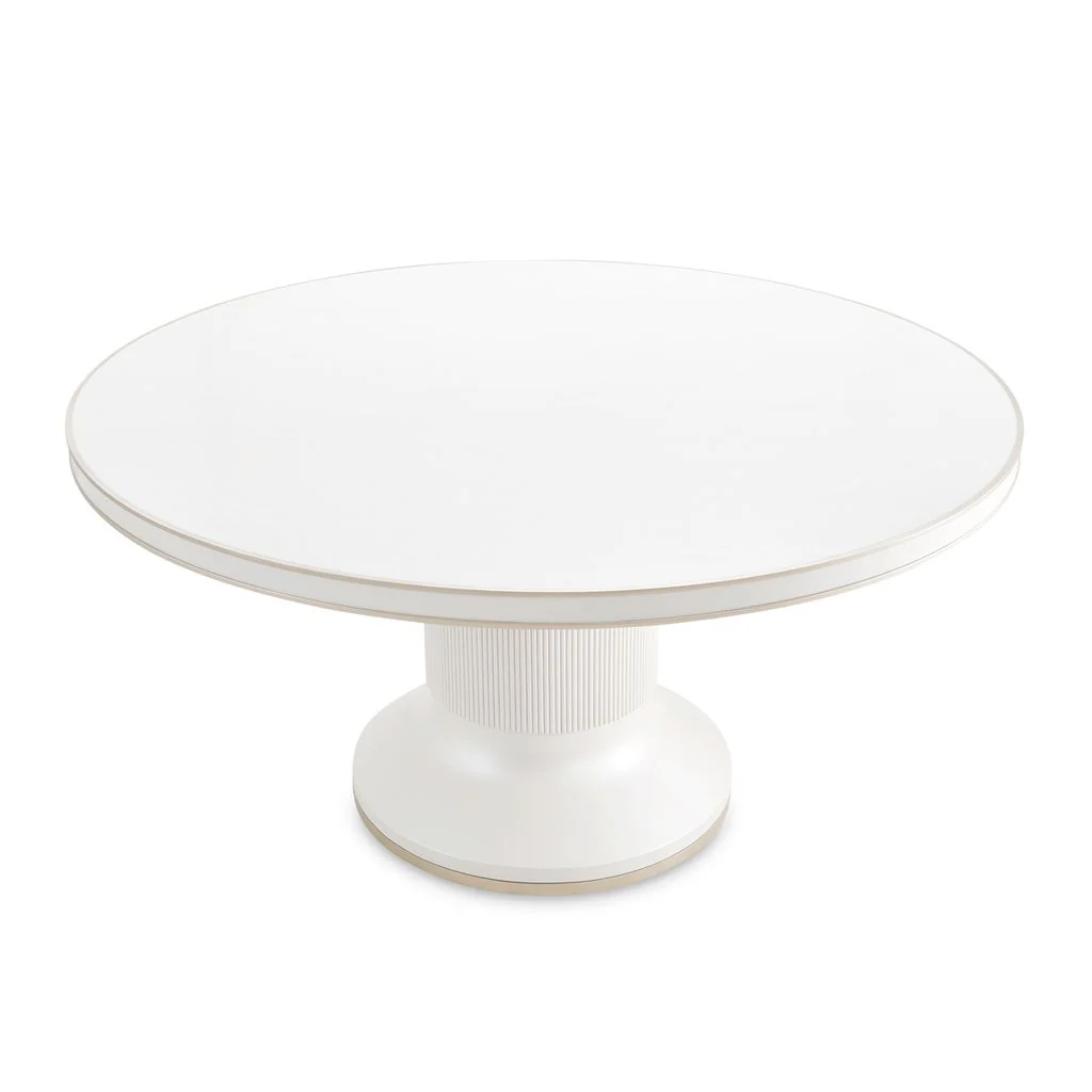 Michael Amini La Marisia Round Dining Table - Creamy Pearl - Image 2
