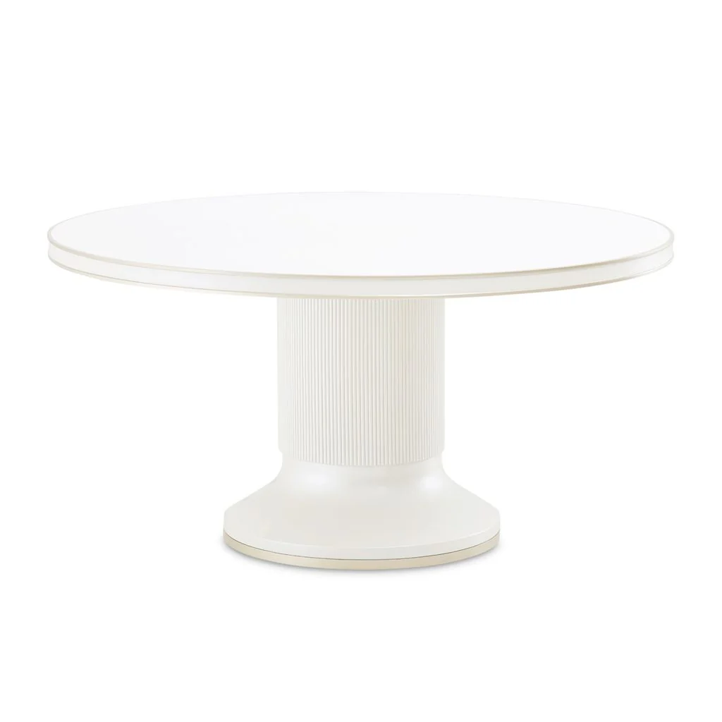 Michael Amini La Marisia Round Dining Table - Creamy Pearl - Image 3