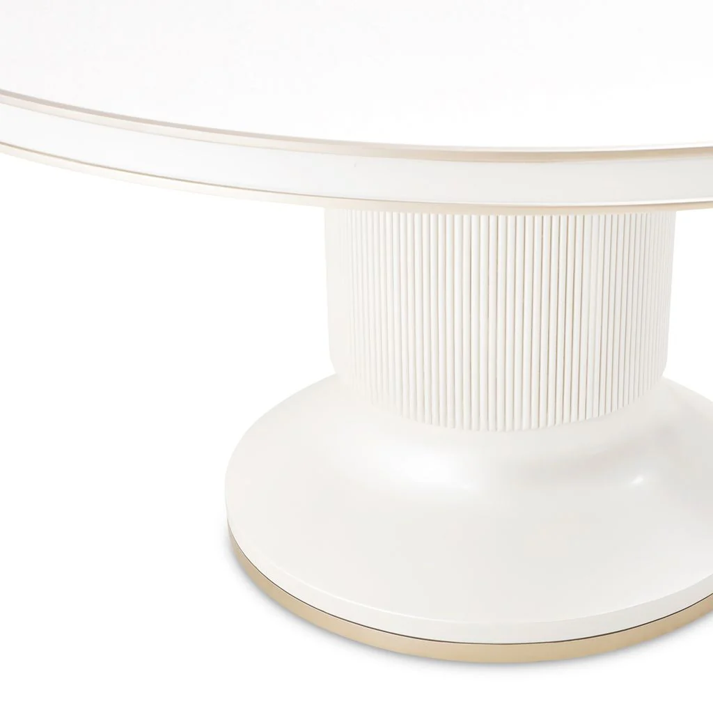 Michael Amini La Marisia Round Dining Table - Creamy Pearl - Image 6