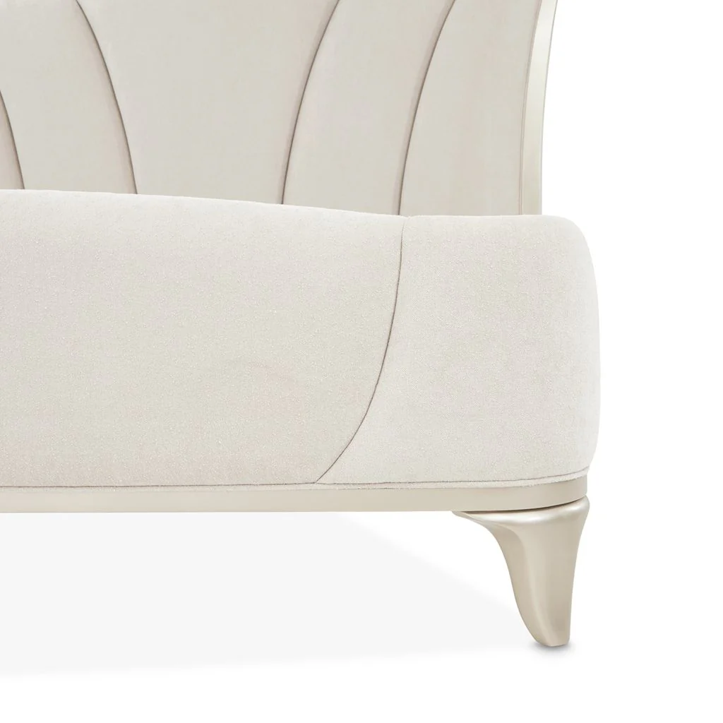 Michael Amini La Marisia Upholstered Bed - Tranquil/Champagne Gold - Image 10
