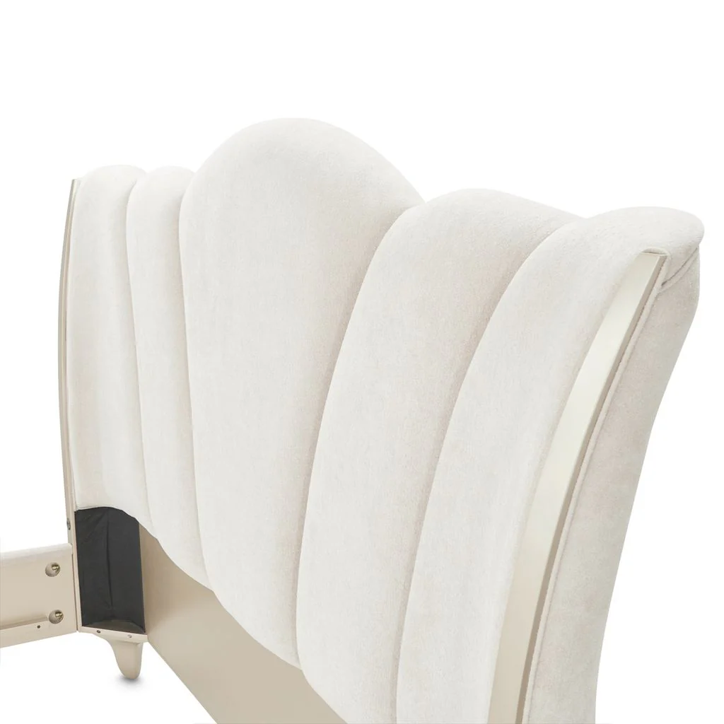 Michael Amini La Marisia Upholstered Bed - Tranquil/Champagne Gold - Image 11