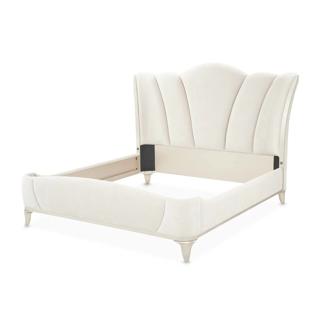 Michael Amini La Marisia Upholstered Bed - Tranquil/Champagne Gold - Image 2