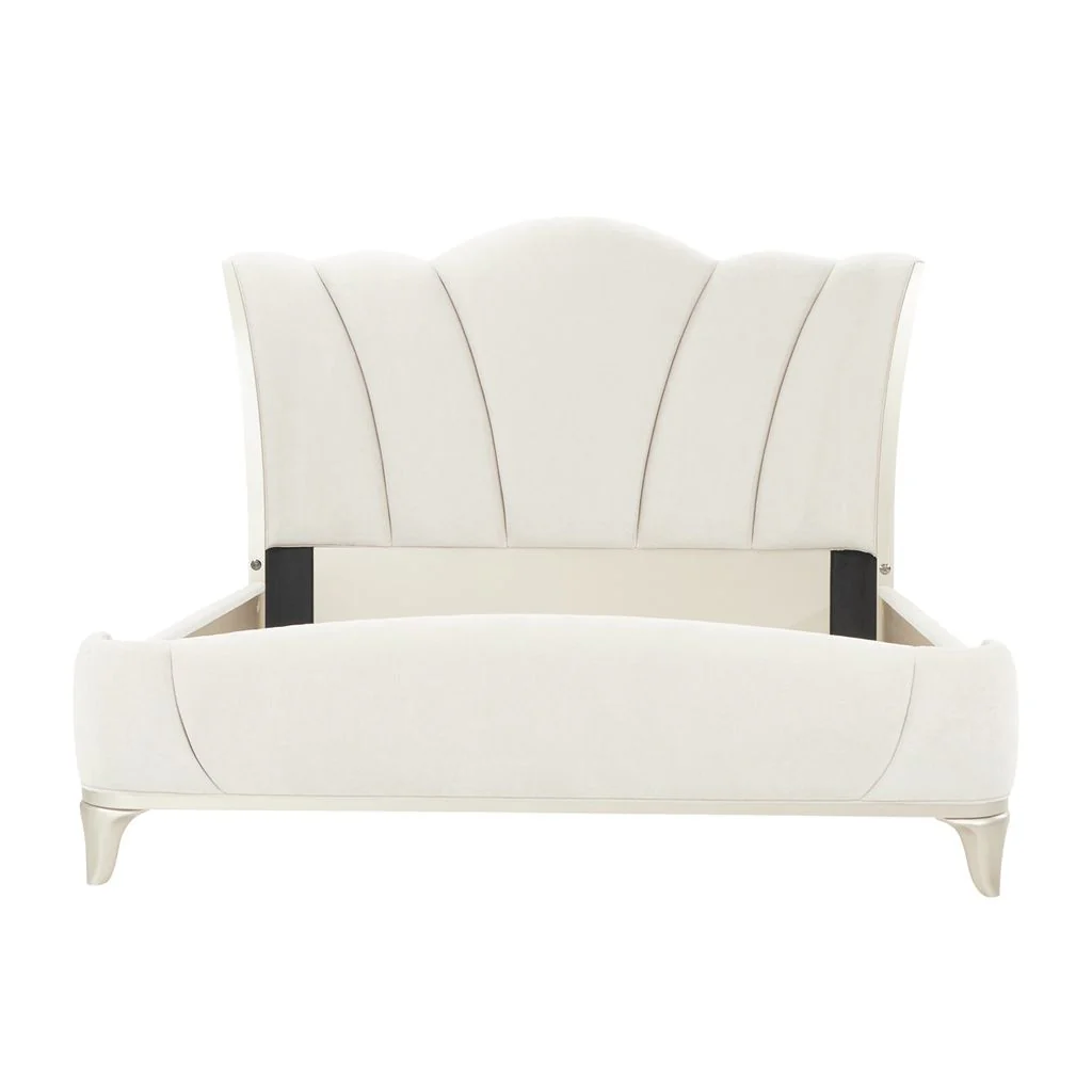 Michael Amini La Marisia Upholstered Bed - Tranquil/Champagne Gold - Image 3