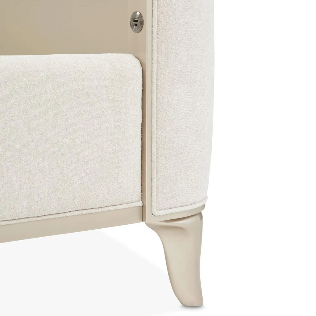 Michael Amini La Marisia Upholstered Bed - Tranquil/Champagne Gold - Image 8