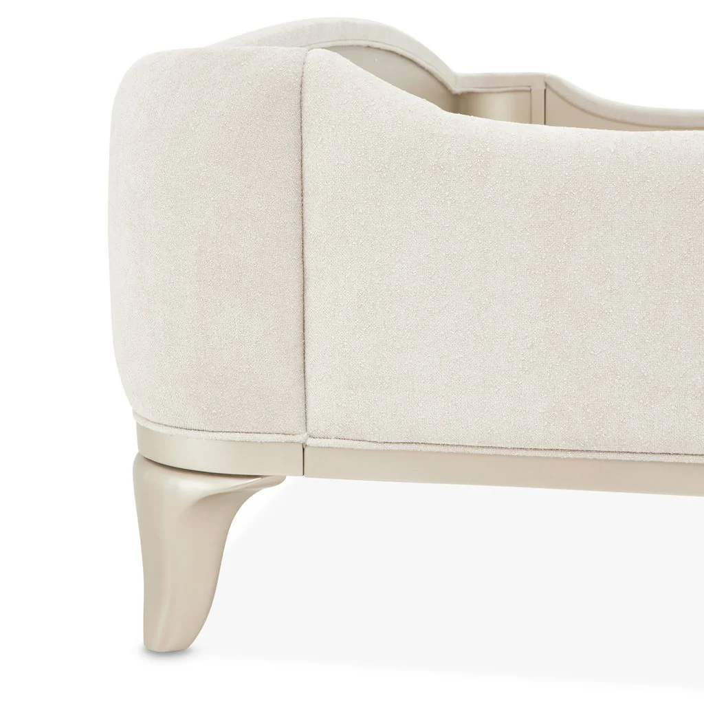 Michael Amini La Marisia Upholstered Bed - Tranquil/Champagne Gold - Image 9