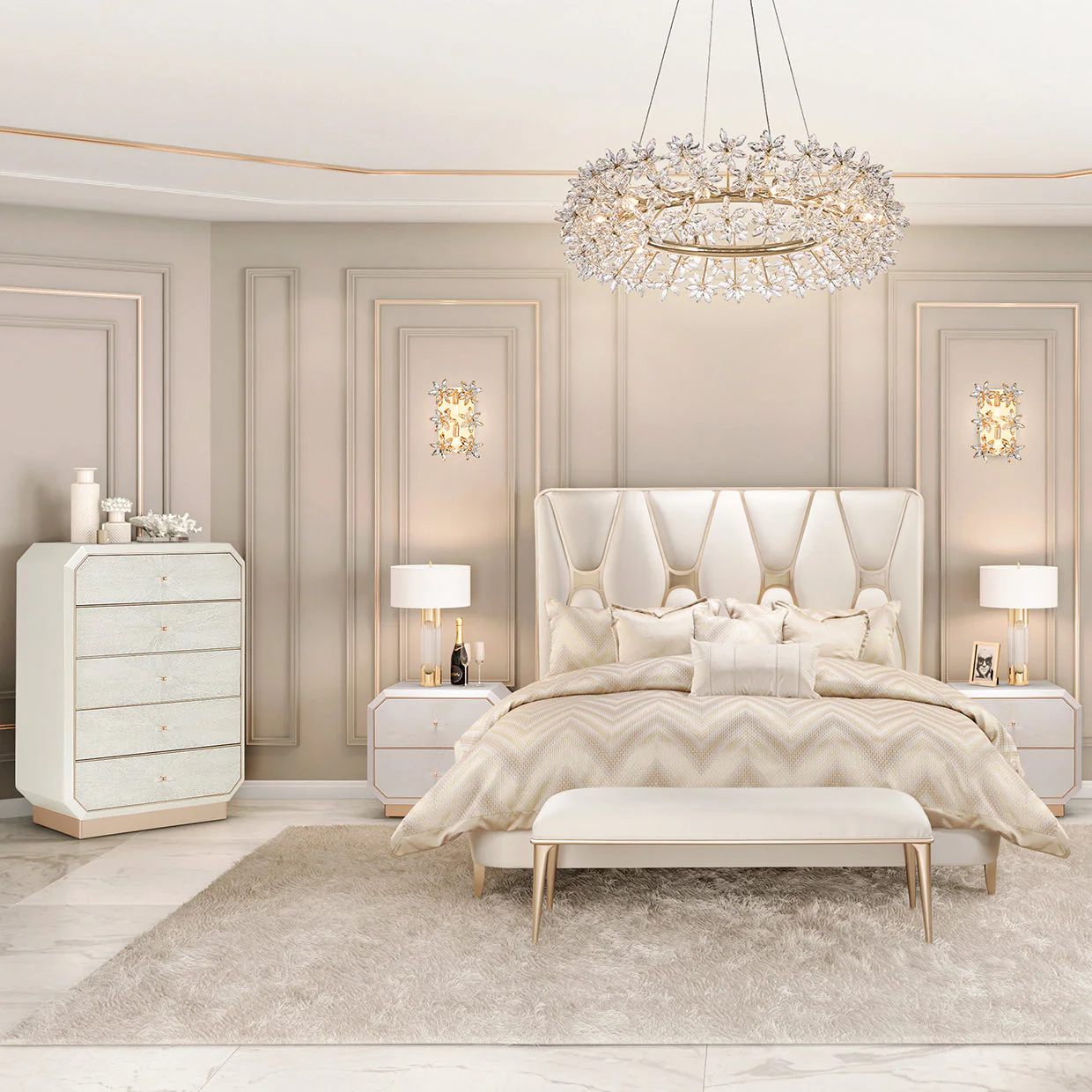 Michael Amini La Rachelle 5 Drawer Chest - Image 2