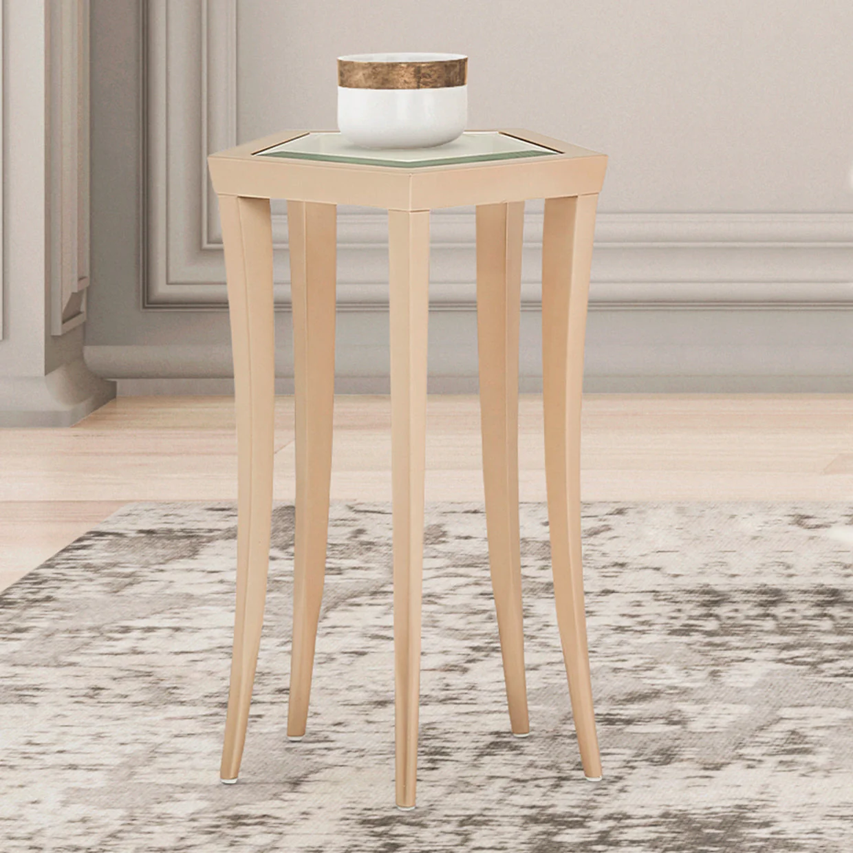 Michael Amini La Rachelle Side Table - Image 2