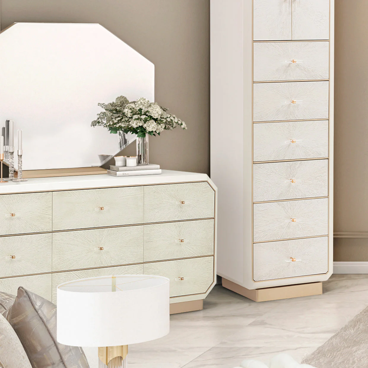 Michael Amini La Rachelle Storage Dresser - Image 2