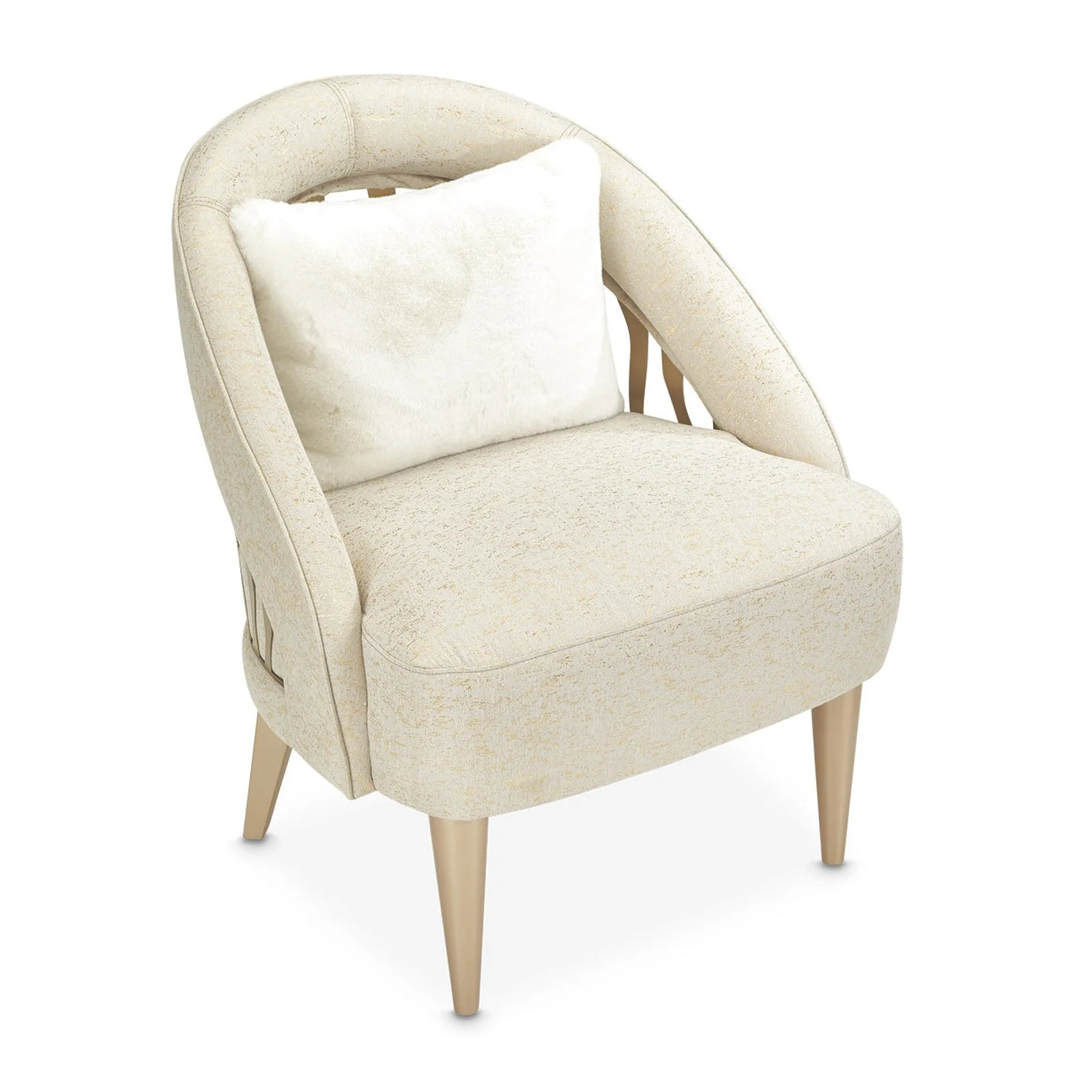 Michael Amini La Rachelle Flame Accent Chair - Image 5