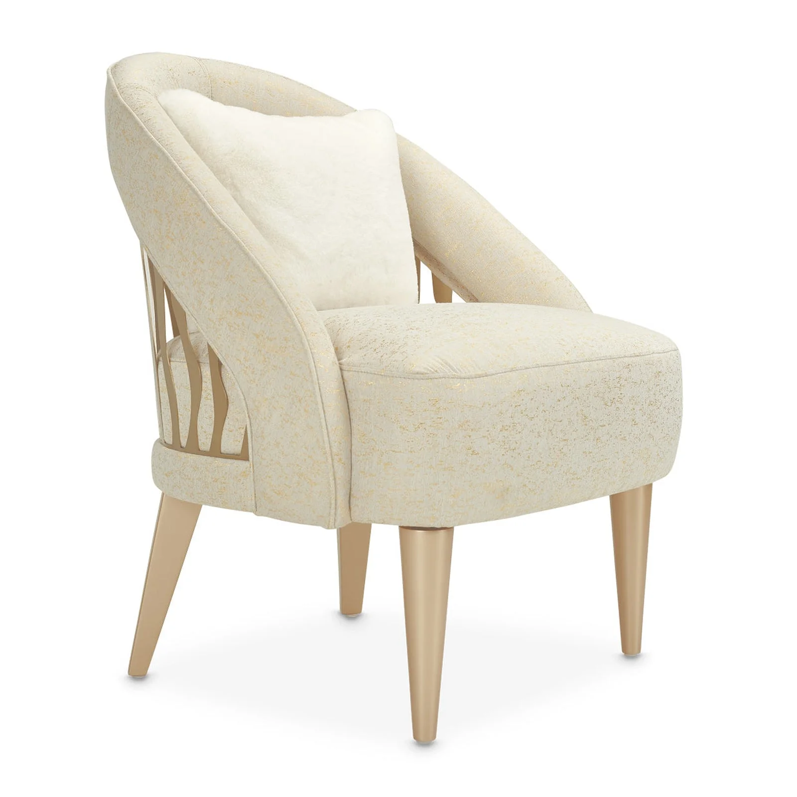Michael Amini La Rachelle Flame Accent Chair - Image 6