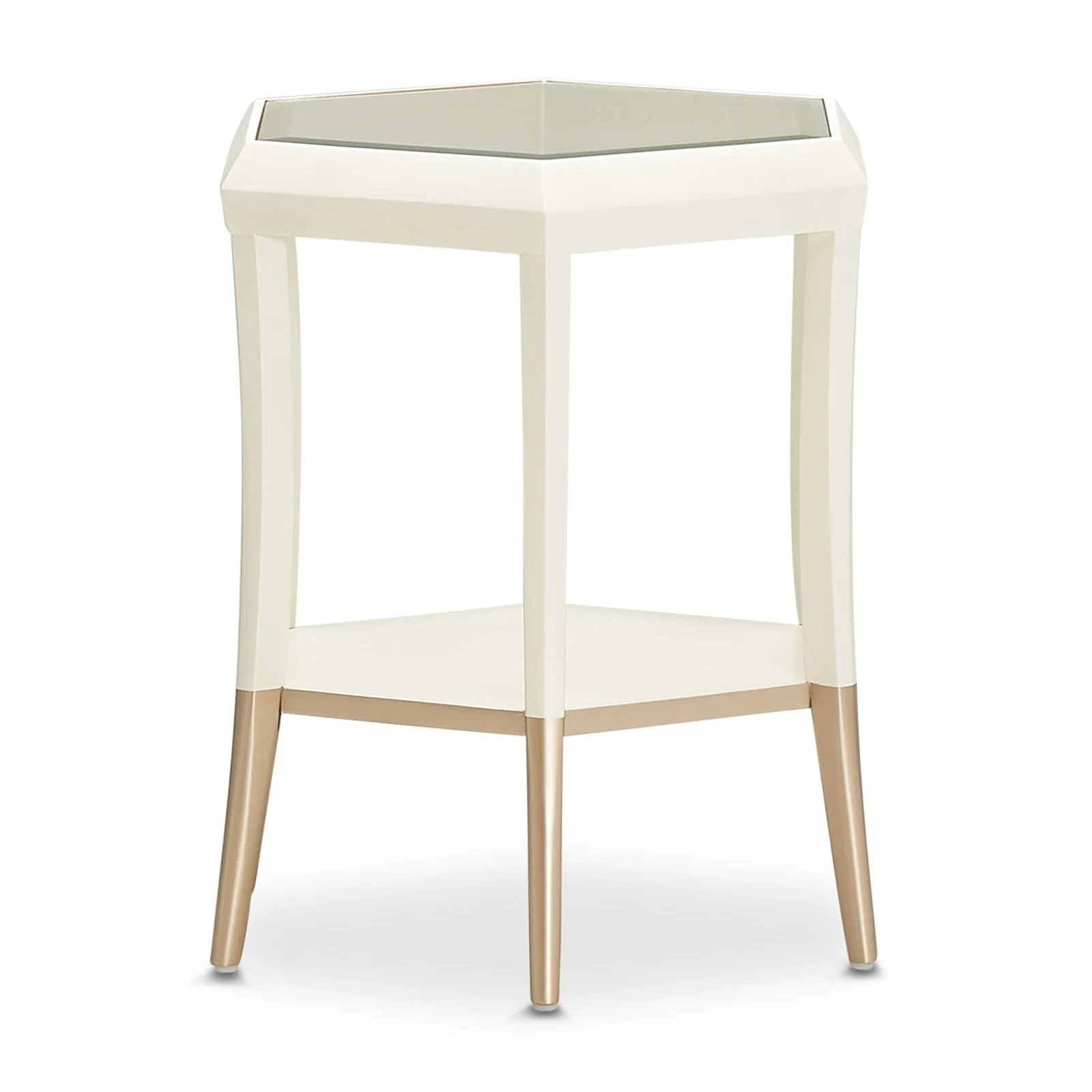 Michael Amini La Rachelle Hexagon Accent Table - Image 4
