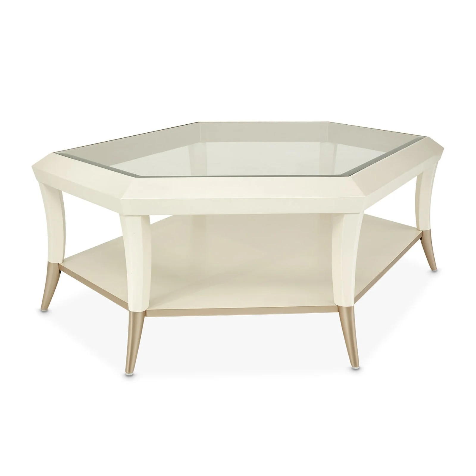 Michael Amini La Rachelle Hexagon Cocktail Table - Image 3