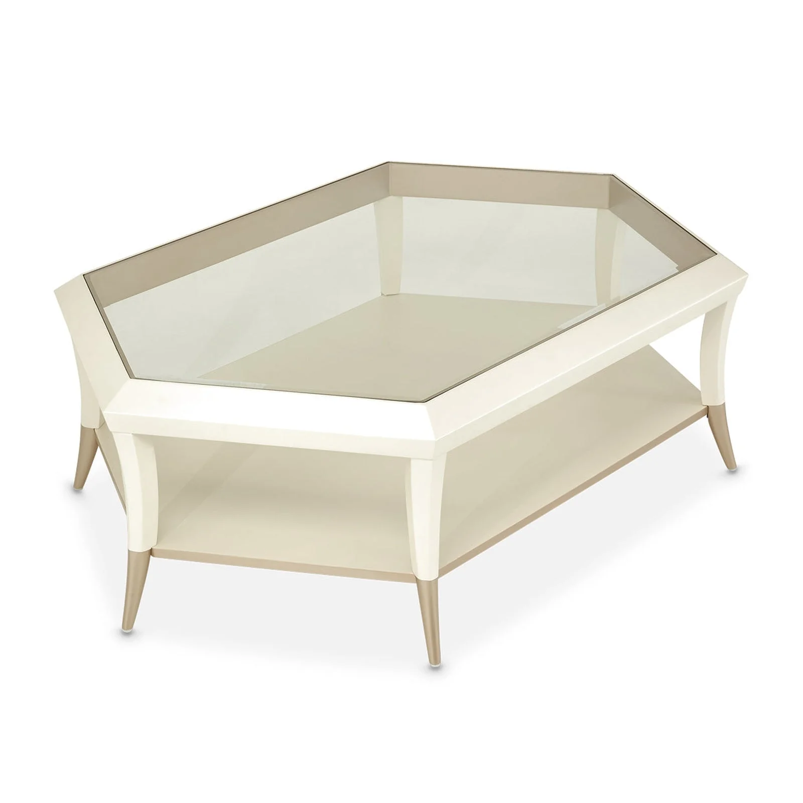 Michael Amini La Rachelle Hexagon Cocktail Table - Image 4