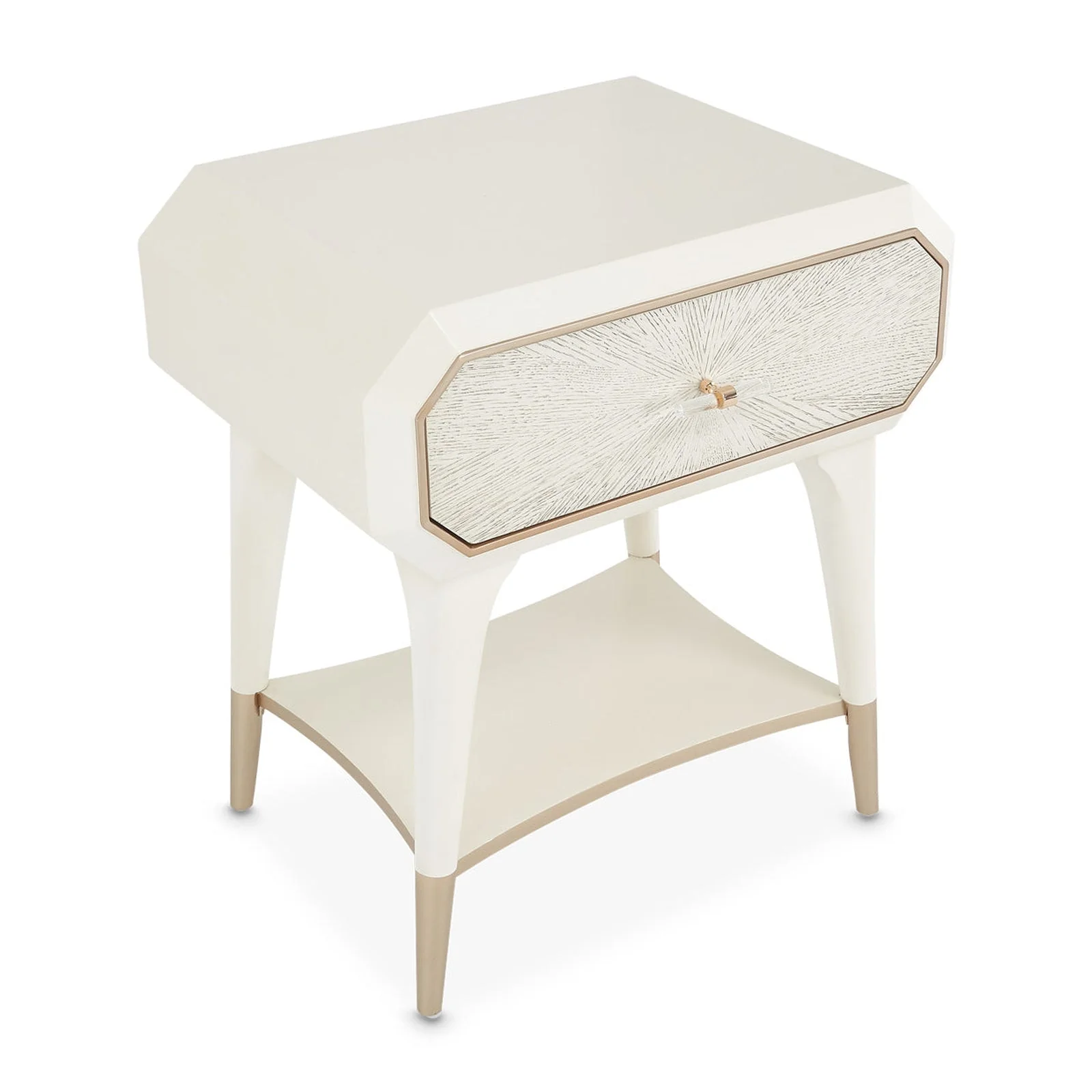 Michael Amini La Rachelle 1 Drawer End Table - Image 4