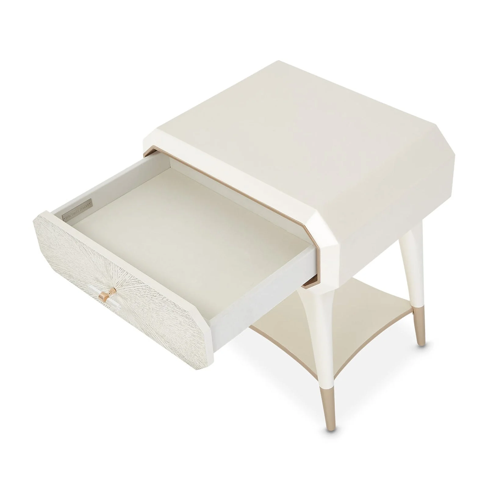 Michael Amini La Rachelle 1 Drawer End Table - Image 6