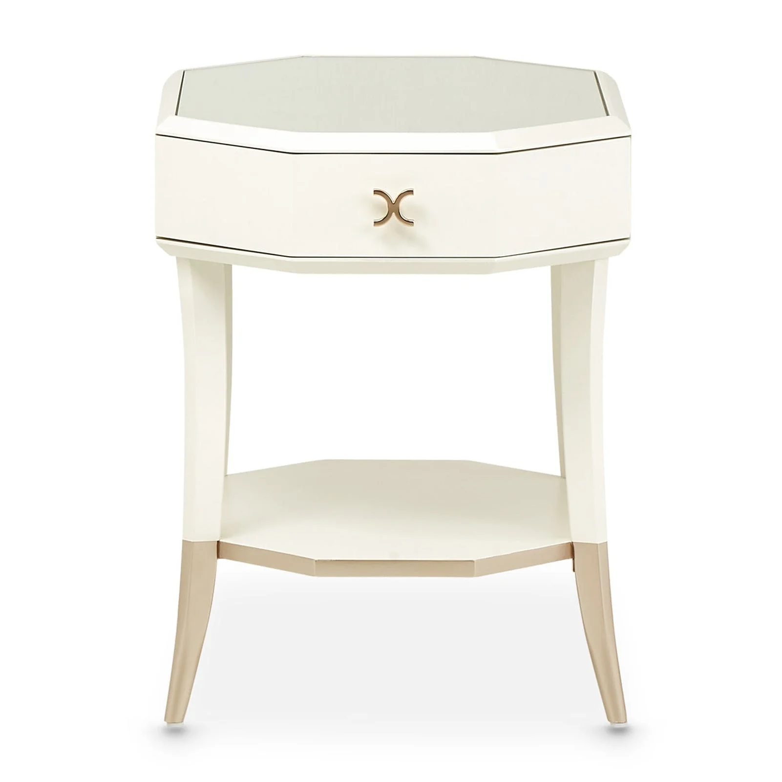 Michael Amini La Rachelle Octagonal End Table - Image 3