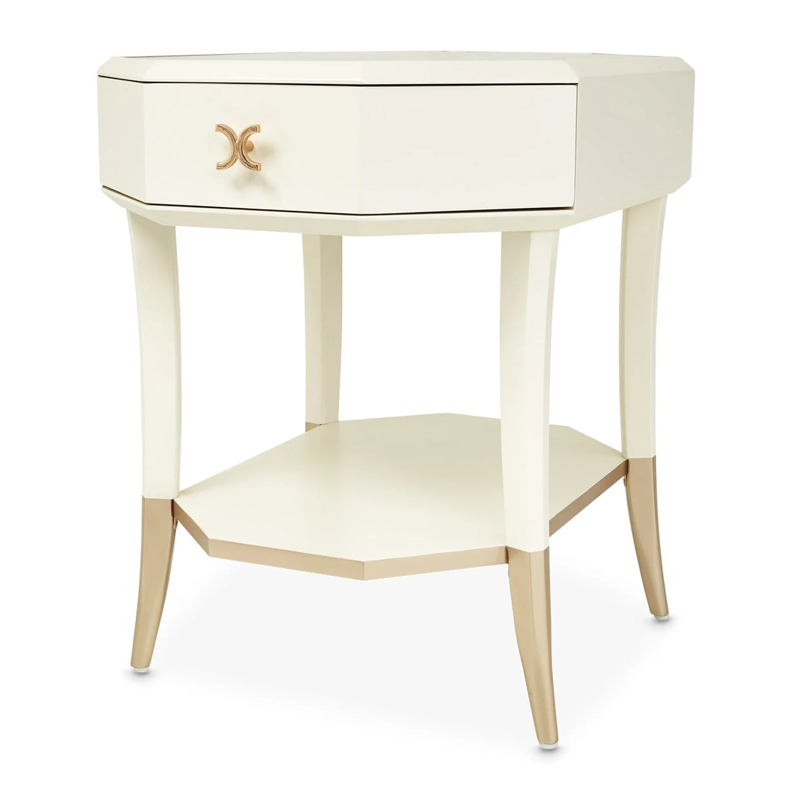 Michael Amini La Rachelle Octagonal End Table - Image 4