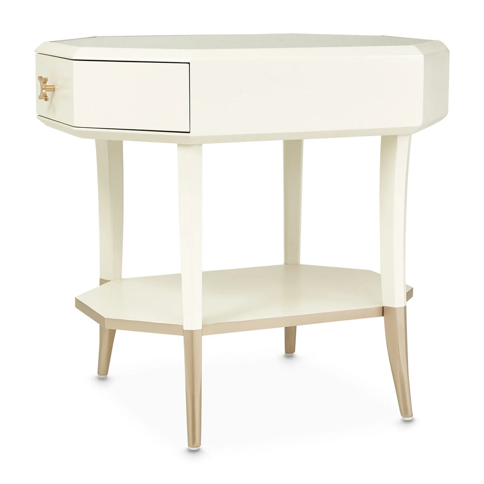 Michael Amini La Rachelle Octagonal End Table - Image 5