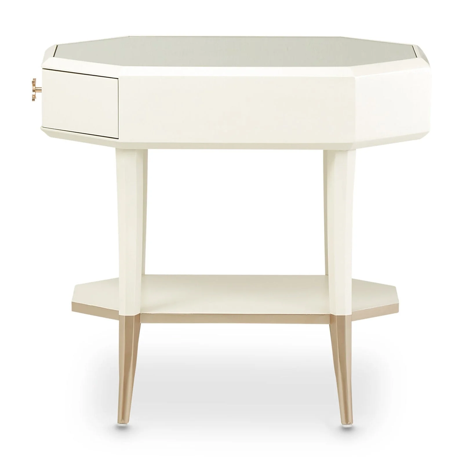 Michael Amini La Rachelle Octagonal End Table - Image 6