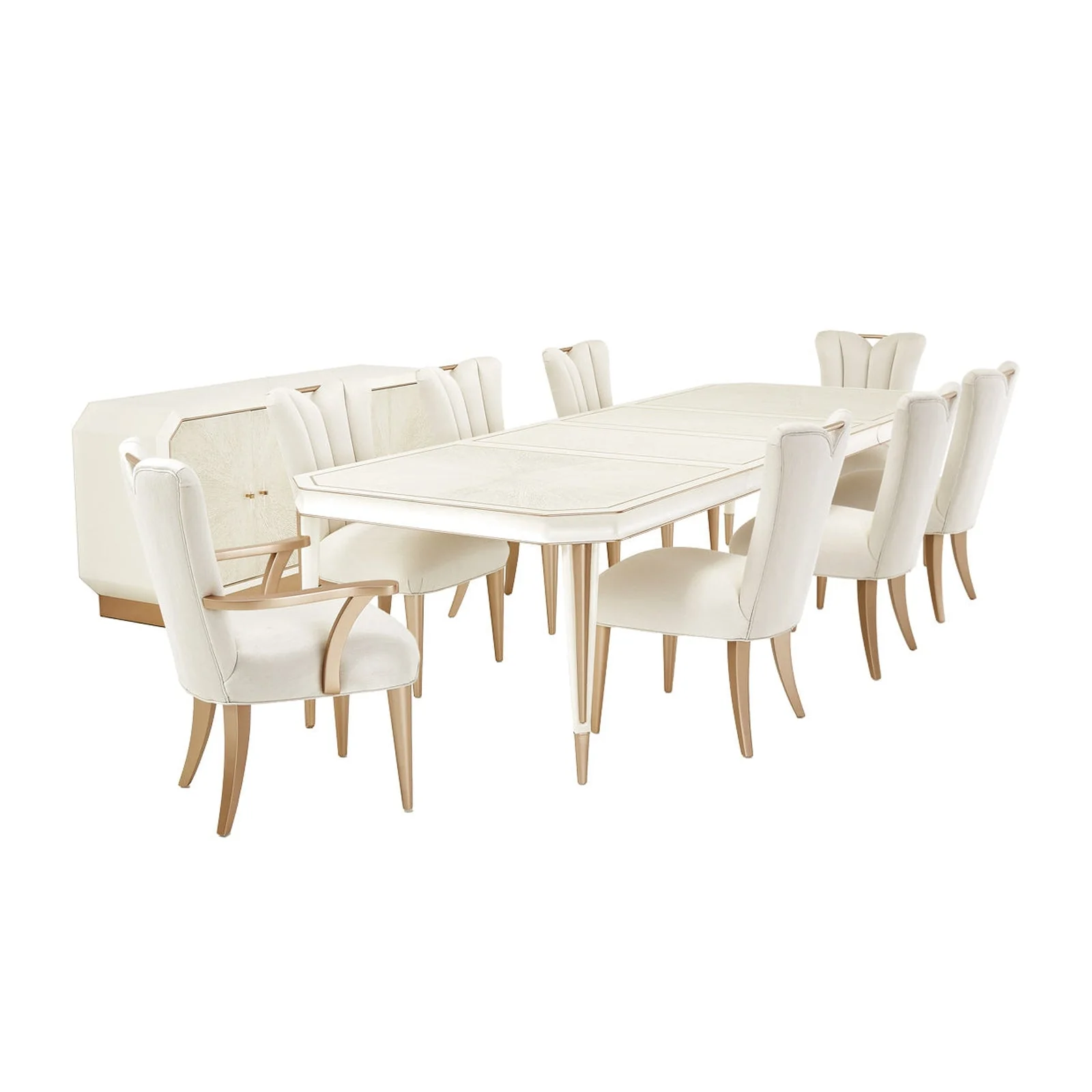 Michael Amini La Rachelle Rectangular Extendable Dining Table - Image 3