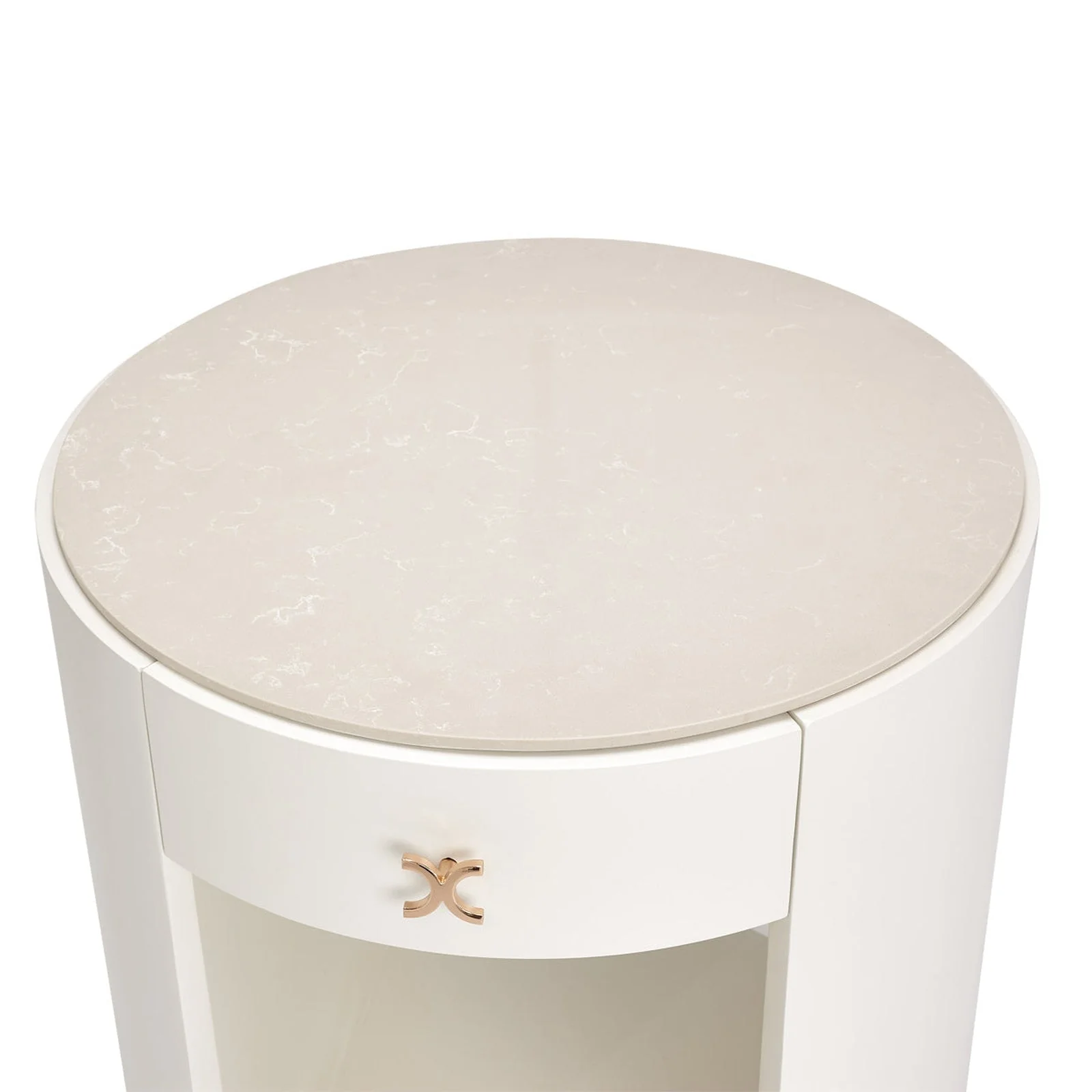 Michael Amini La Rachelle Round End Table - Image 11