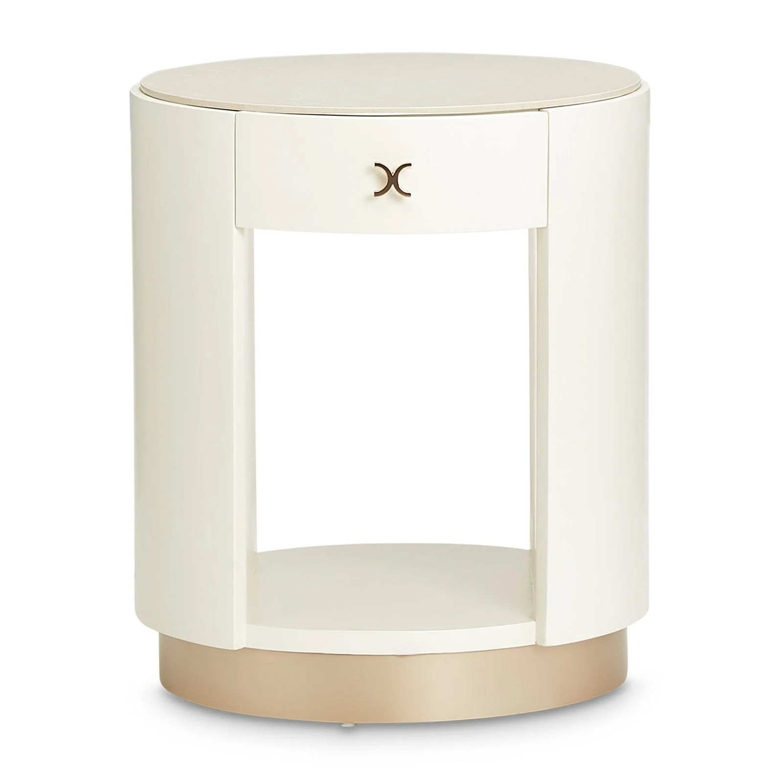 Michael Amini La Rachelle Round End Table - Image 3