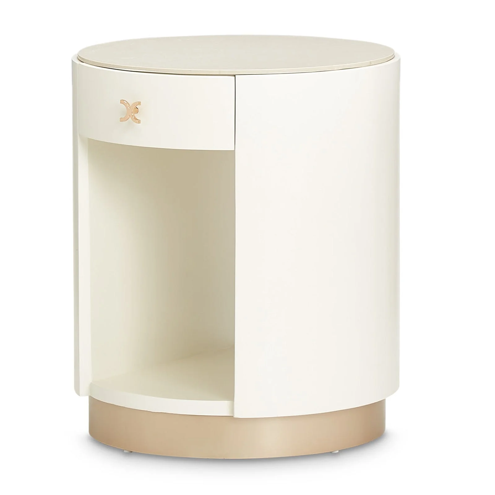 Michael Amini La Rachelle Round End Table - Image 4