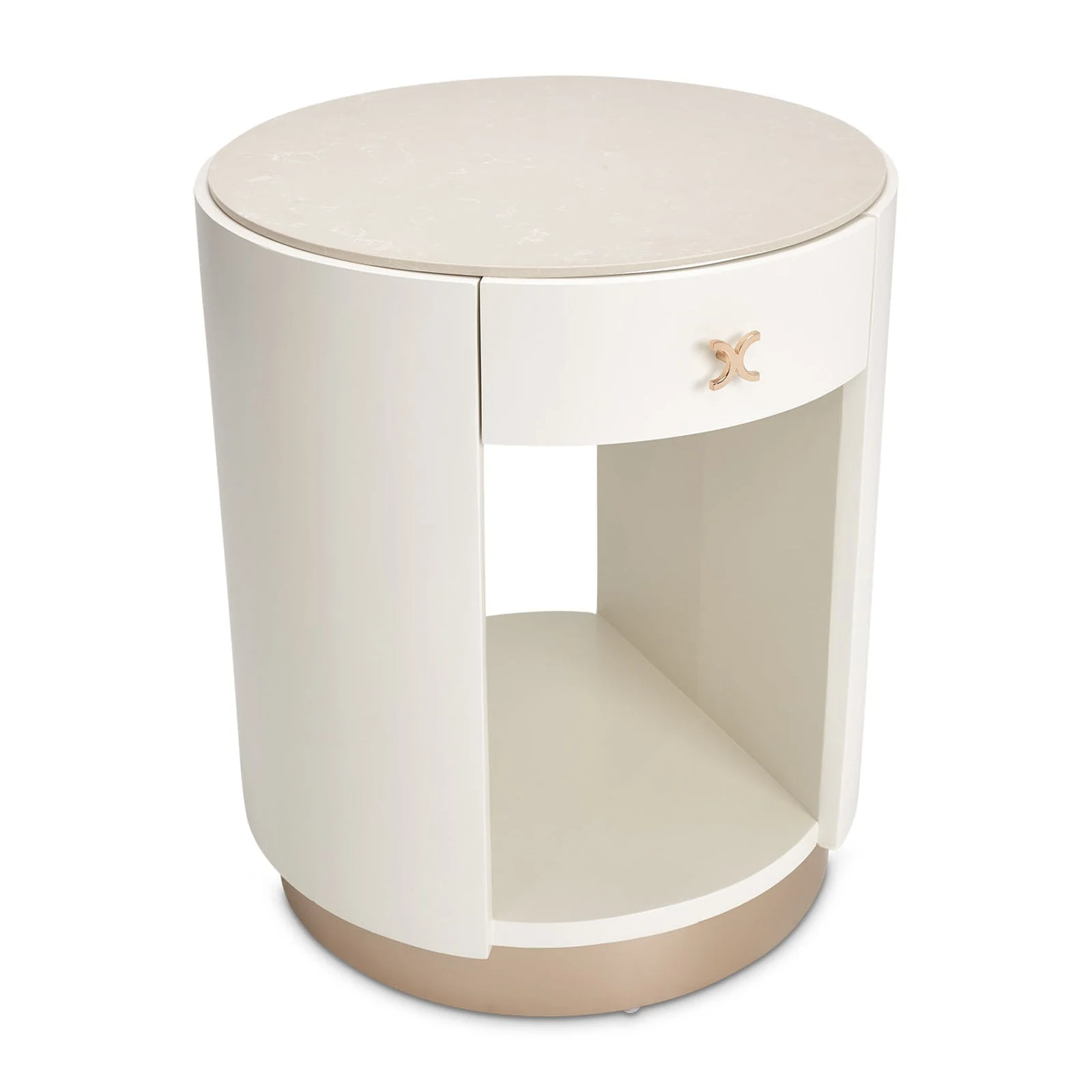 Michael Amini La Rachelle Round End Table - Image 5