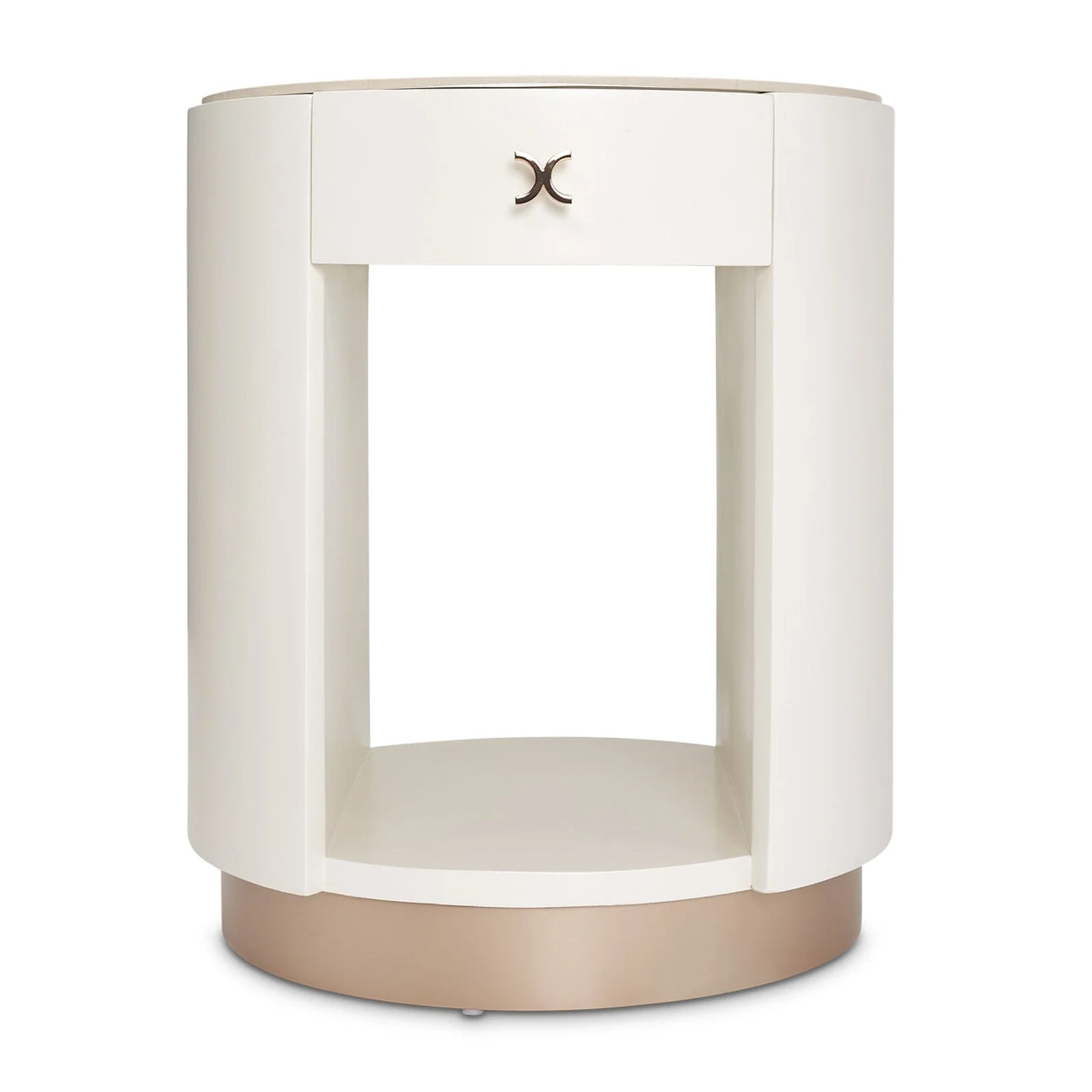 Michael Amini La Rachelle Round End Table - Image 6