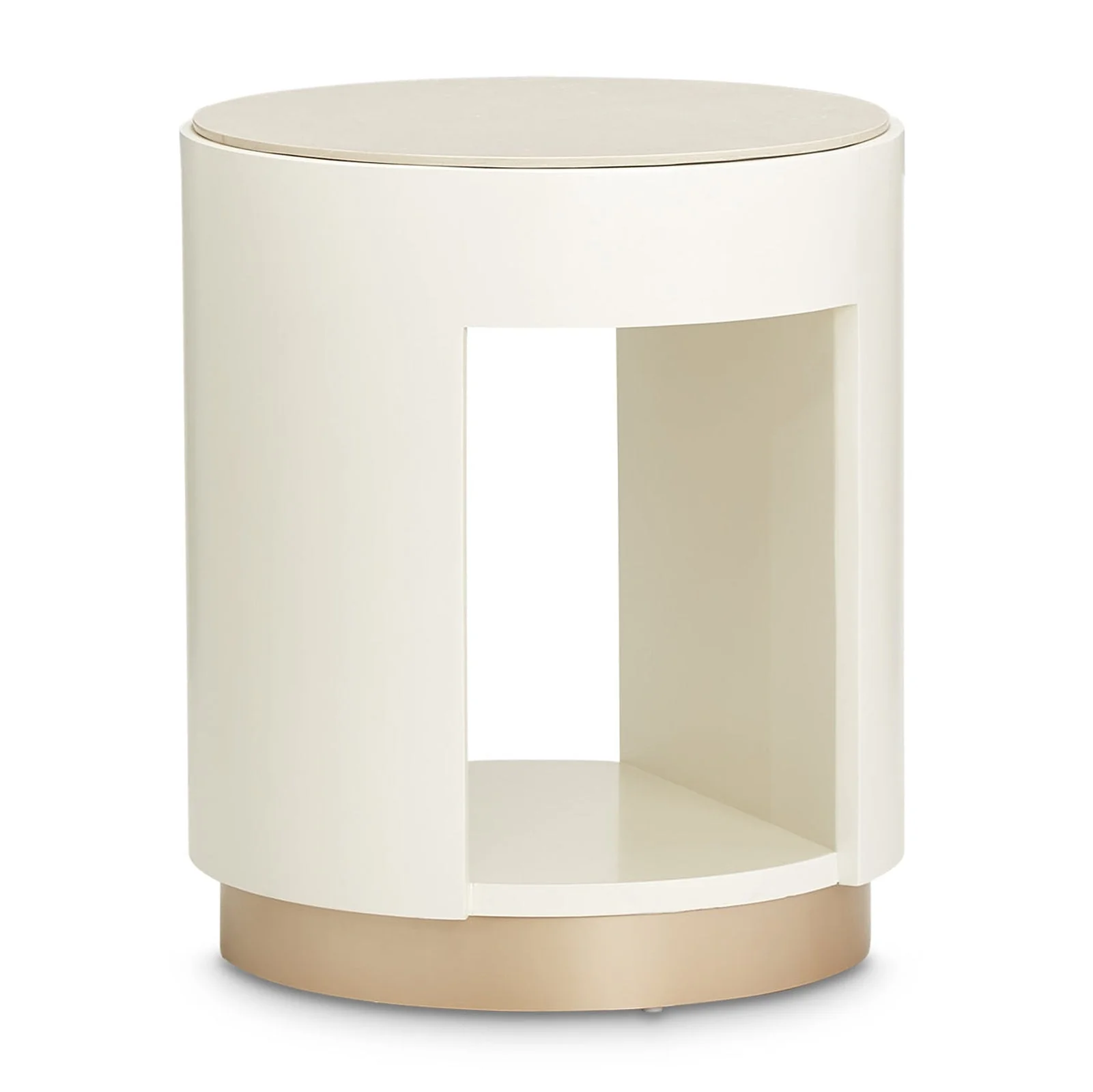 Michael Amini La Rachelle Round End Table - Image 7